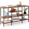 Best Choice Products Large Console Table, 4-Tier 55in Rustic, Industrial