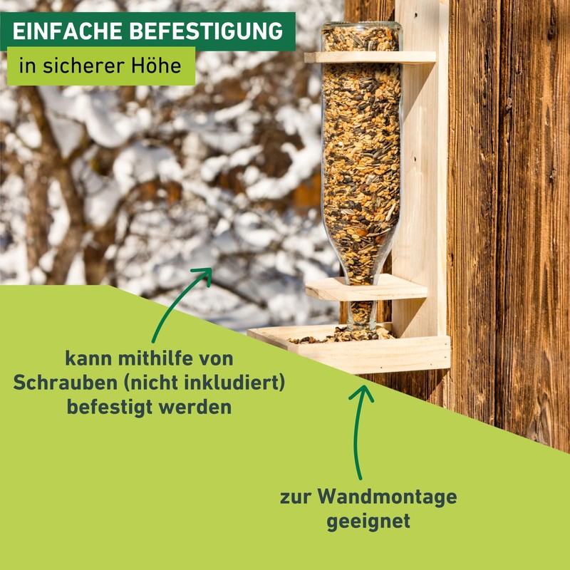 Windhager Vino 07945 Bird Feeder for Birds, Bird Feeder for