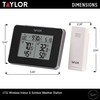 Taylor Wireless Digital Indoor Outdoor Thermometer and Hygrometer, Weather Station,