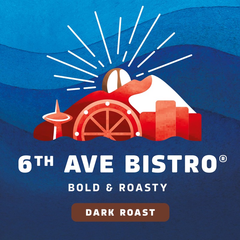 Seattle’s Best Coffee, Dark Roast Ground Coffee, 6th Ave Bistro,