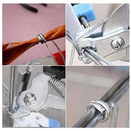 600 Pcs Type M Nail Ring Pliers Galvanized Steel Nails Multifunction Cage Clamp
