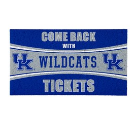 Team Sports America University of Kentucky Wildcats Doormat | Indoor and Outdoor Entryway Rug | 28 x 16 Inches Non Slip Back Welcome Floor Mats | Muddy Dog Paws | Front Door Entrance Home Décor