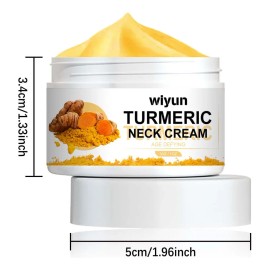 Crema Reafirmante De Cuello De Cúrcuma, Hidratante Facial Co