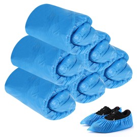 Disposable Shoe Covers Waterproof Overshoes Shoe Protector Covers Shoe Boot Cover Non Slip Plastic Shoes Covers Keeping Shoes Floors Carpets Clean 100 Pcs