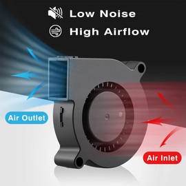 logyues 5 Pack 5015 24V Turbine Turbo Blower Fan Dual Ball Bearing 52x52mm 3D Printer Accessories