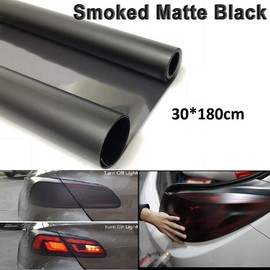 Riloer Car Light Film, Tint Vinyl Film for Headlight, Rear Light, Taillight Fog Lamp, 30cm*180cm, Matte Black