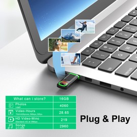 USB Stick 16 GB Set of 10 KEXIN USB Stick 16 GB Pack of 10 USB 2.0 Memory Stick USB Flash Drive with Cap LED Light Memory Stick for PC Car TV Green
