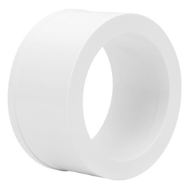 Lswteiz 4"x 3" PVC DWV Reducing Bush Adapter Pipe Fitting SCH40 PVC Reducer Bushing (Socket x Socket) PVC Pipe Reducing Bushing Fitting for Home Sewer Plumbing