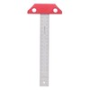T Square Ruler 8in Drawing Metal Woodworking Layout Measuring Scriber