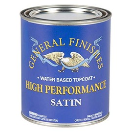 General Finishes High Performance Water Based Topcoat, 1 Quart, Satin