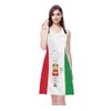 WONDERTIFY Cartoon Chef Apron,Cute Chef Over Italy Flag Bib Apron
