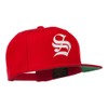 Old English S Embroidered Cap - Red OSFM