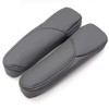 GXARTS Dark Gray Leather Armrest Arm Rest Cover Upholstery for