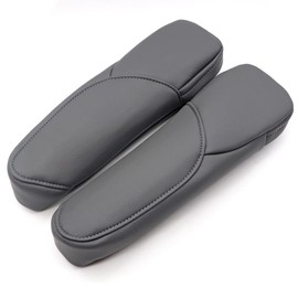 GXARTS Dark Gray Leather Armrest Arm Rest Cover Upholstery for 2007 2008 2009 CR-V 4-Door with Zipper Easy to Install and Detachable for Cleaning