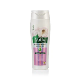 Vatika Naturals Multivitamin Enriched Garlic Shampoo - 400ml | Goodness Of Garlic, Henna & Soybean Oil | For Repairs and Restores Weak Hair