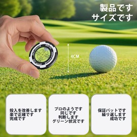 Golf Marker Magnetic Putting Guide High Precision Round Bubble Level with Markings Golf Green Inclinometer for Putter Practice Ball Marker Multi-functional Grand Golf Equipment Golf Enthusiast Gift