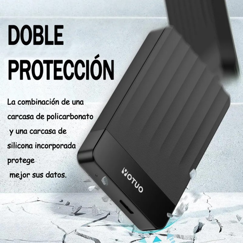 Disco Duro Externo Portátil Yotuo De 1 Tb SY-HDD01-1000 negro