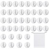 SLEEKEE 40 Transparent Suction Cup Hooks with 4 cm Diameter