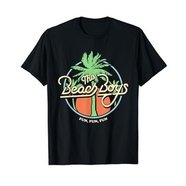 Beach Boys Fun Fun Fun Palm Tree T-Shirt, Black
