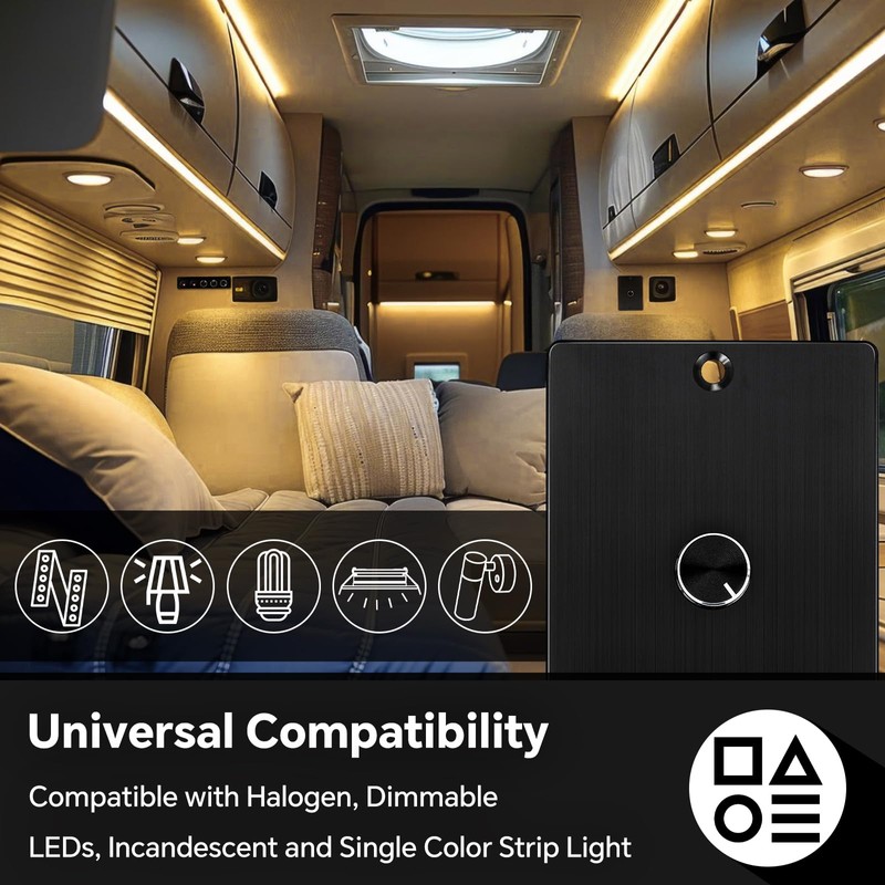Acegoo RV Light Dimmer Switch DC 12 Volt High-Side PWM