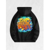 GOOD VIBES Graffiti Hoodie 100% Cotton US Warehouse 7 ColorsColor: