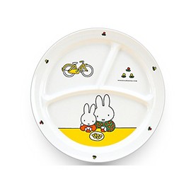 Miffy round three 仕切 Lunch Plate 23 cm Diameter cm b-65 °C-5000 –