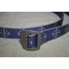 Parachute Style Belt Blue Made in USA Large 48 1/2