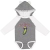 inktastic Dill-Lightful Pickle Long Sleeve Creeper 12 Months Granite &
