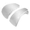 HDBUBALUS 2x Chrome Battery Fairing Side Cover Fits For Harley