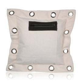 HYFAN Canvas Wall Bag for Wing Chun Kung Fu Boxing Training Punch Bag Striking Sand Bag (White)