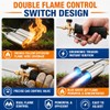 Brightpik Dual-Nozzle Propane Weed Torch, Weed Burner with 11.5 FT
