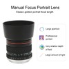 85mm F1.8 Large Aperture Camera Lens Medium Telephoto Manual Focus