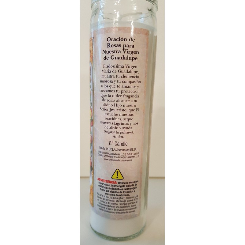 George Virgen de Guadalupe (Virgin of Guadalupe) Devotional Candle