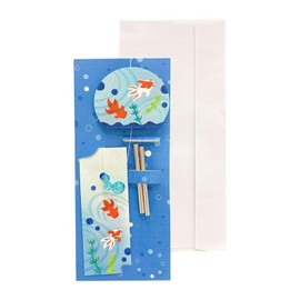 Sanrio JSP 88-5 689513 Summer Goldfish Wind Chime Message Card