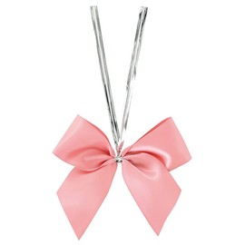 Heads Wire Ties 4.7 x 8.1 inches (12 x 20.5 cm) Large Smoky Pink 20pcs Satin Ribbon HEADS SKP-YT3