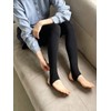 Women's Brushed Leggings Golf Stockings 300D Ring Winter Leggings /