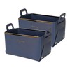 Decorative Faux Leather Basket,Small Catchall Basket for Entryway Bedside Dresser