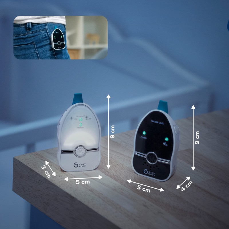 Babymoov Easy Care Baby Monitor Audio, 500 m range, night