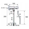 Urinal Flush Valve Auto Self Cutting Push Button Type 1/2"