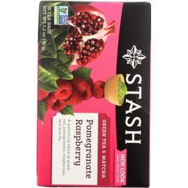 Stash Tea, Tea Pom Raspberry Matcha, 18 Count