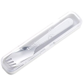 Takamura Metal 004645 Lunch Spoon with Case, Straight, White