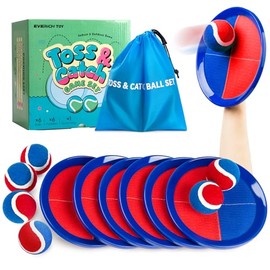 Upgraded Toss and Catch Ball Game Set, Beach Pool Toys Outdoor Games for Kids Toys, Outside Family Lawn Yard Games, for Boys Girls 3 4 5 6 7 8 9 10 11 12 Years Old