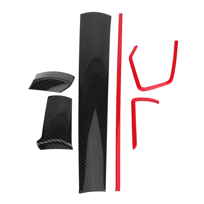 6Pcs Car Console Center Dashboard Cover Trim Decorative Stickers for