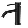 FORIOUS Bathroom Tap, Washbasin Tap, Black Single Handle Mixer Tap