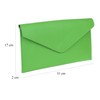 Girly Handbags Womens Italian Genuine Leather Envelope Clutch Bag (Lime