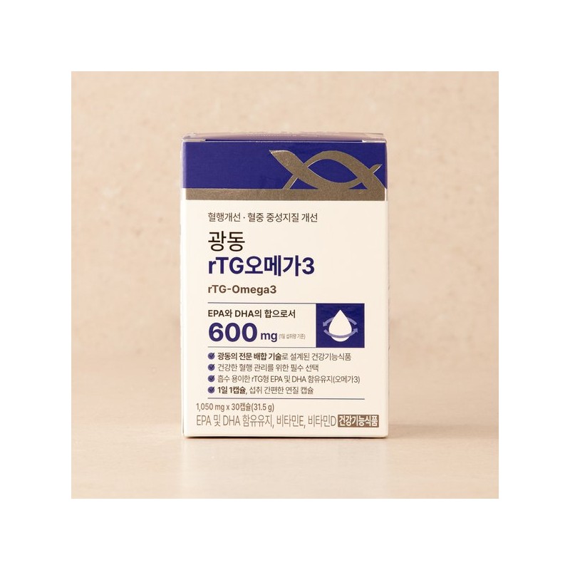 Guangdong rTG Omega3 (1050mgx30 capsules) / 광동 rTG오메가3(1050mgx30캡슐)