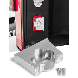 Savadicar TL01 Limitador de puerta trasera, cierre de puerta trasera de aleación de aluminio, tapón de puerta trasera para Jeep Wrangler JK JKU 2007-2018 2 puertas y 4 puertas, accesorios de repuesto