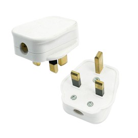 Aexit 2pcs (Distribution electrical) UK Plug Spare Parts Adapter Connector AC 220V For AU 13A for (83ry310qf129) 10mm Cord