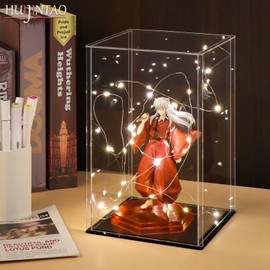 Huijintao Acrylic Display Case/Display Case/Display Box for Figures, Collectibles, Self-Assembly (10 x 10 x 15 cm)