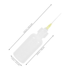 TEHAUX 5 Pcs Precision Tip Applicator Bottles Lightweight Plastic Glue Dispenser with Needle Tips for Pottery Clay Art Quilling Acrylic Painting DIY Craft